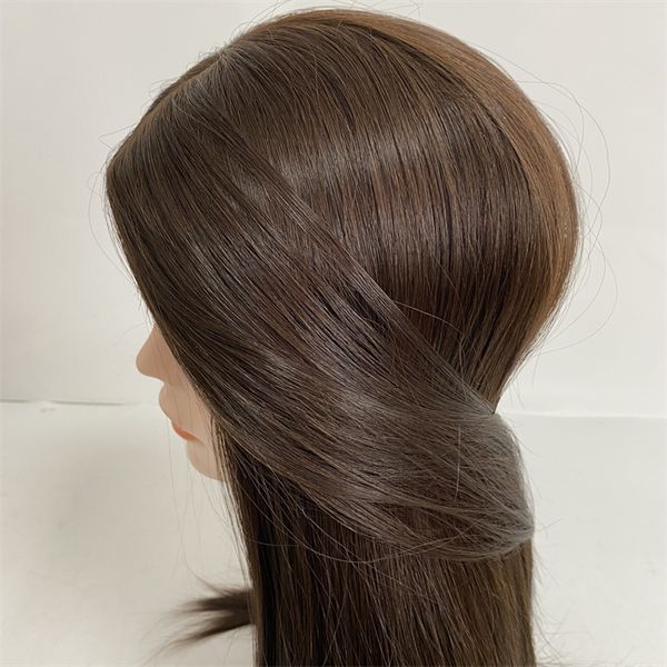 22 inches 100% real european virgin human hair brown color 4# 130% density large cap jewish wig for white woman in stock and fast express de, Black;brown
22 inches 100% real european virgin human hair brown color 4# 130% density large cap jewish wig for white woman in stock and fast express de, Black;brown