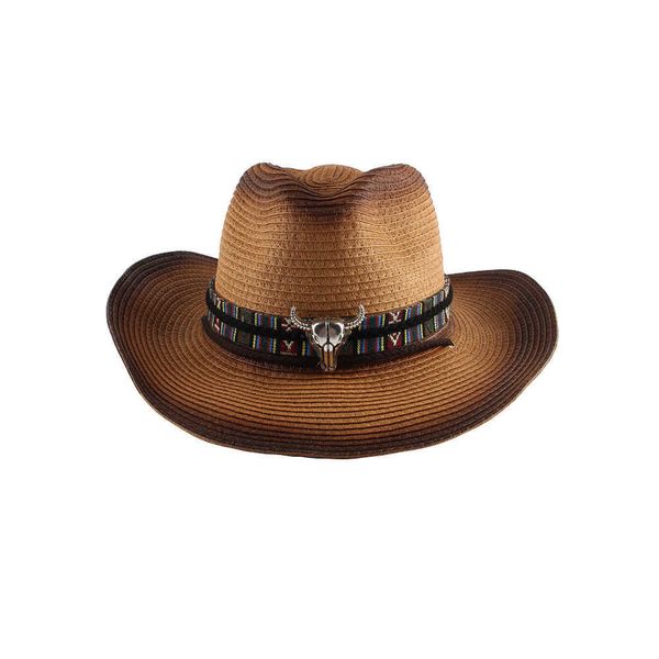western cowboy hat fashion for men women casual sports fashionable with big eaves new curled edge ox head sun protection straw in spring and, Blue;gray
western cowboy hat fashion for men women casual sports fashionable with big eaves new curled edge ox head sun protection straw in spring and, Blue;gray