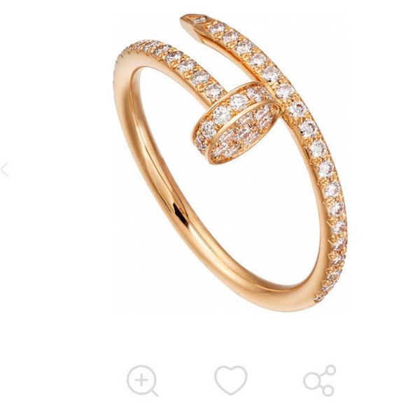 high version s925 sterling silver classic full diamond nail open ring women's 18k gold fashion light luxury carti matching aa213 h3v4
high version s925 sterling silver classic full diamond nail open ring women's 18k gold fashion light luxury carti matching aa213 h3v4