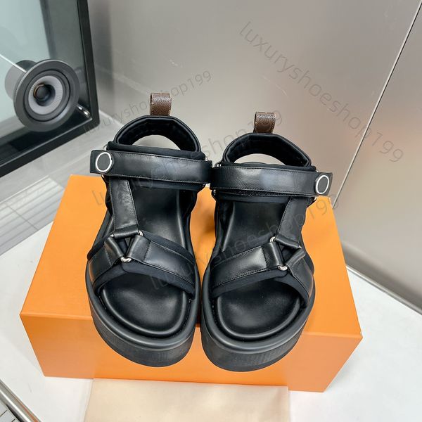 luxury genuine leather sandals and slippers designer women's sandals logo thick sole sling with buckle ankle strap mule flat shoes, Black
luxury genuine leather sandals and slippers designer women's sandals logo thick sole sling with buckle ankle strap mule flat shoes, Black