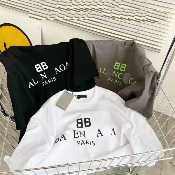 23 new summer bajia cotton double b-printed short-sleeved t-shirt for men and women with the same loose casual joker tide t-shirt., Black;brown
23 new summer bajia cotton double b-printed short-sleeved t-shirt for men and women with the same loose casual joker tide t-shirt., Black;brown