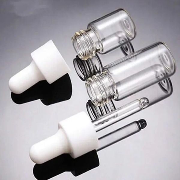 1ml 2ml 3ml 5ml perfume leakproof clear glass serum perfume bottle with white dropper lid
1ml 2ml 3ml 5ml perfume leakproof clear glass serum perfume bottle with white dropper lid