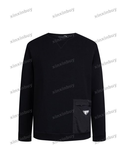 xinxinbuy men women designer sweatshirt hoodie nylon pocket metal triangle label apparel black khaki gray white s-xl, Black;brown
xinxinbuy men women designer sweatshirt hoodie nylon pocket metal triangle label apparel black khaki gray white s-xl, Black;brown