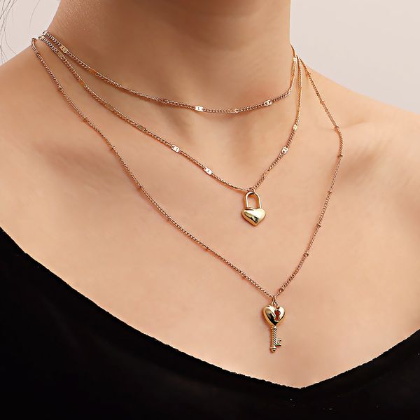 designer jewlery delicate heart pendant necklace, multi-layer necklace design feeling metal wind love necklace for women gifts for wife mom, Silver
designer jewlery delicate heart pendant necklace, multi-layer necklace design feeling metal wind love necklace for women gifts for wife mom, Silver