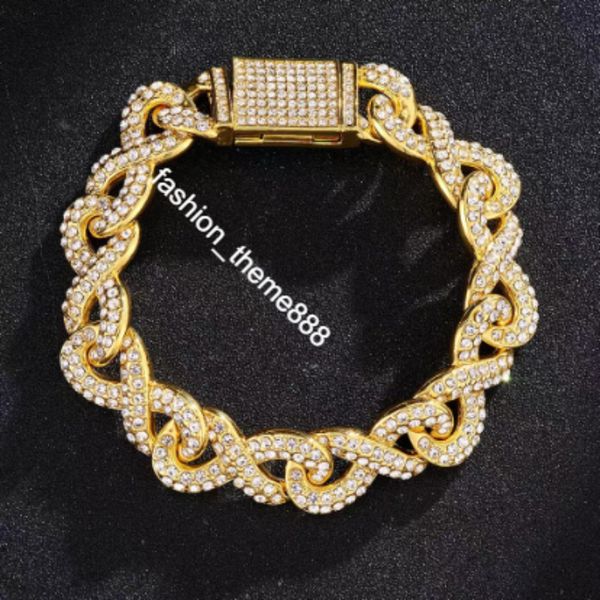 designer street hip hop figure 8 cuban chain trend design sense clavicle chain male and female hipster full diamond bracelet, Silver
designer street hip hop figure 8 cuban chain trend design sense clavicle chain male and female hipster full diamond bracelet, Silver