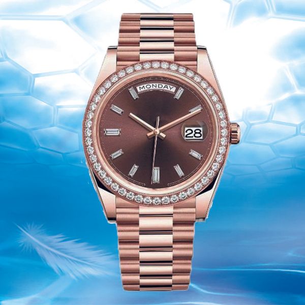 man watch luxury wristwatches black dial gold band wristwatch diamond studded watches for men women automatic mechanical movement watch, Slivery;brown
man watch luxury wristwatches black dial gold band wristwatch diamond studded watches for men women automatic mechanical movement watch, Slivery;brown