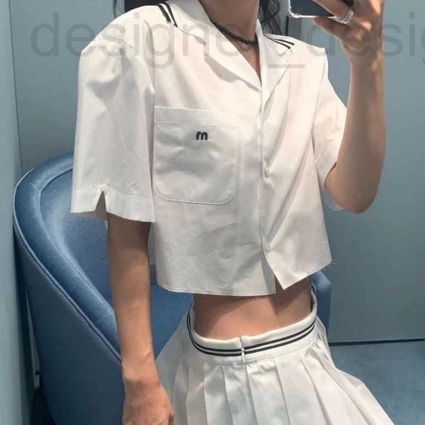 women's blouses & shirts designer summer blouse designer shirt fashion pocket letter embroidery short sleeved shirts lapel cardigan tee, White
women's blouses & shirts designer summer blouse designer shirt fashion pocket letter embroidery short sleeved shirts lapel cardigan tee, White