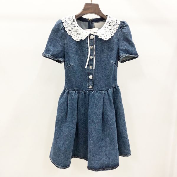 casual dresses new s/elf portrait denim blue doll neck diamond waist dress, Black;gray
casual dresses new s/elf portrait denim blue doll neck diamond waist dress, Black;gray