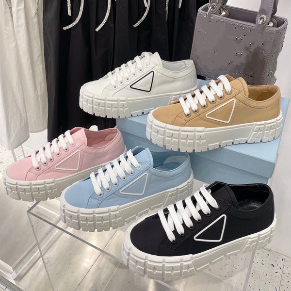 double wheel nylon gabardine sneaker shoes 2023 designer monolith triangle logo canvas casual shoes women platform trainer thick bottom low
double wheel nylon gabardine sneaker shoes 2023 designer monolith triangle logo canvas casual shoes women platform trainer thick bottom low