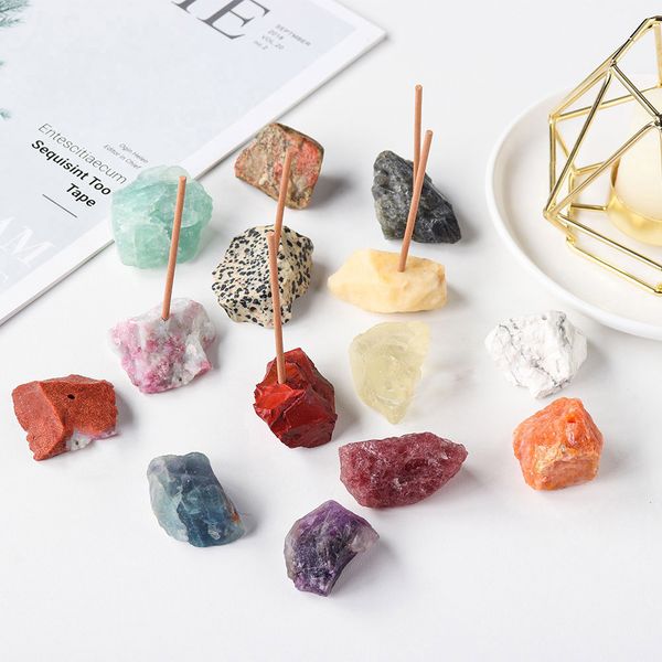 natural healing raw stone incense tray gems stick base holder fragrant plug fluorite amethyst rose quartz fengshui, Black
natural healing raw stone incense tray gems stick base holder fragrant plug fluorite amethyst rose quartz fengshui, Black