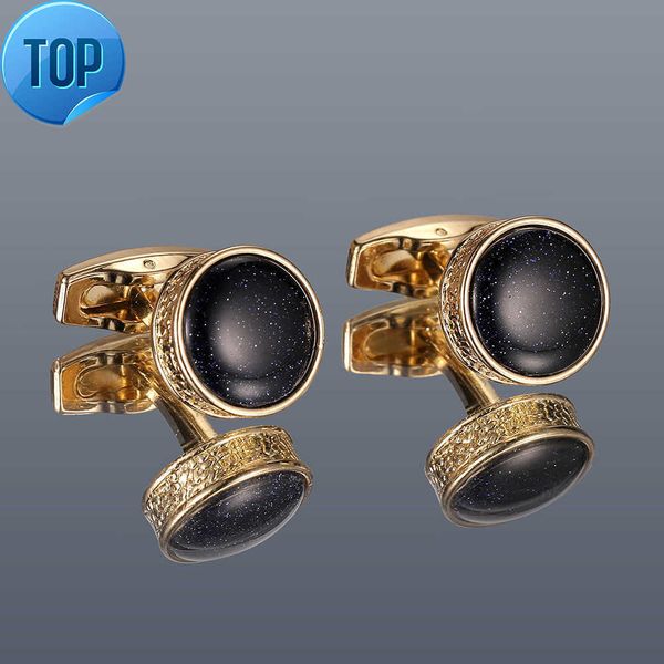 men's cufflinks light luxury blue sandstone round gold grey 2 color optional sleeve studs xk20s038, Silver
men's cufflinks light luxury blue sandstone round gold grey 2 color optional sleeve studs xk20s038, Silver