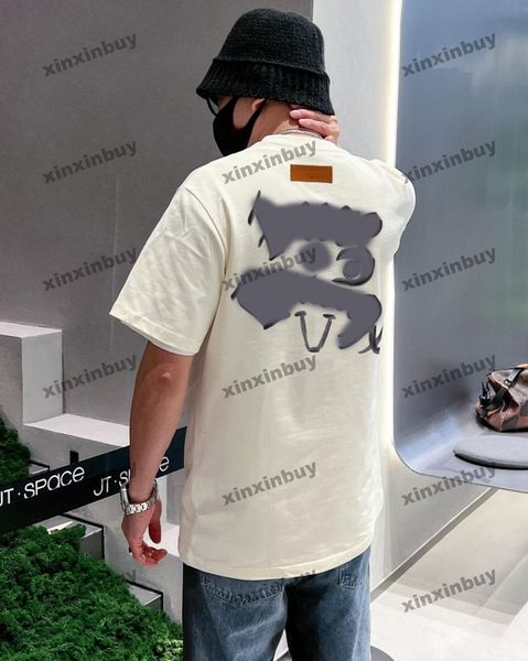 xinxinbuy men designer tee t shirt 23ss back letter graffiti print pattern short sleeve cotton women black white s-xl, Black;brown
xinxinbuy men designer tee t shirt 23ss back letter graffiti print pattern short sleeve cotton women black white s-xl, Black;brown