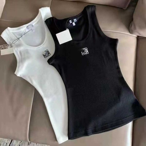 women vest knits tee designer embroidery knitted tank sleeveless breathable knitted pullover womens sport, White
women vest knits tee designer embroidery knitted tank sleeveless breathable knitted pullover womens sport, White