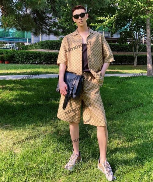 xinxinbuy men designer tee t shirt 23ss double letter jacquard fabric sets short sleeve cotton women black yellow khaki s-xl, Black;brown
xinxinbuy men designer tee t shirt 23ss double letter jacquard fabric sets short sleeve cotton women black yellow khaki s-xl, Black;brown