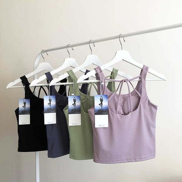 beautiful back high elastic band chest pad nude yoga suit brocade double side refreshing sports fitness sleeveless vest, Gray
beautiful back high elastic band chest pad nude yoga suit brocade double side refreshing sports fitness sleeveless vest, Gray