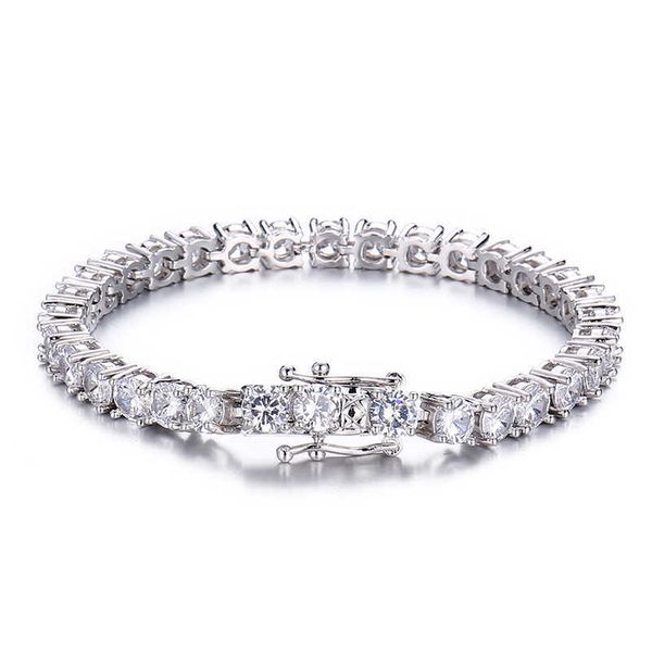 iced out hip hop tennis chain cubic zirconia 4mm bracelet for men jewelry wholesale, Silver
iced out hip hop tennis chain cubic zirconia 4mm bracelet for men jewelry wholesale, Silver