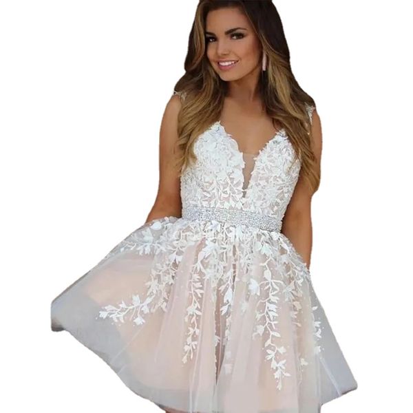 charming v-neck homecoming dresses short appliques beaded sash zipper back a-line prom party gowns vestidos de fiesta cortos, Blue;pink
charming v-neck homecoming dresses short appliques beaded sash zipper back a-line prom party gowns vestidos de fiesta cortos, Blue;pink