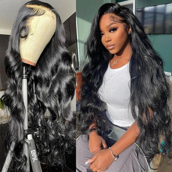 13x4 hd transparent lace front human body wave lace front wig 13x6 lace frontal wig brazilian body wave human hair wig, Black;brown
13x4 hd transparent lace front human body wave lace front wig 13x6 lace frontal wig brazilian body wave human hair wig, Black;brown