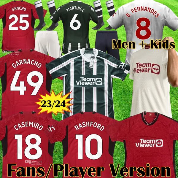 23 24 sancho soccer jerseys bruno fernandes rashford football shirt 2023 2024 men kids mans utds martinez casemiro antony s garnacho, White;black
23 24 sancho soccer jerseys bruno fernandes rashford football shirt 2023 2024 men kids mans utds martinez casemiro antony s garnacho, White;black