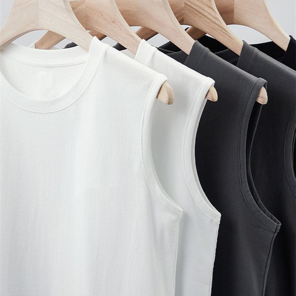 designer men's vest, american heavyweight, cotton sleeveless t-shirt, men's summer fitness sports crewneck, solid color t-shirt, White;black
designer men's vest, american heavyweight, cotton sleeveless t-shirt, men's summer fitness sports crewneck, solid color t-shirt, White;black