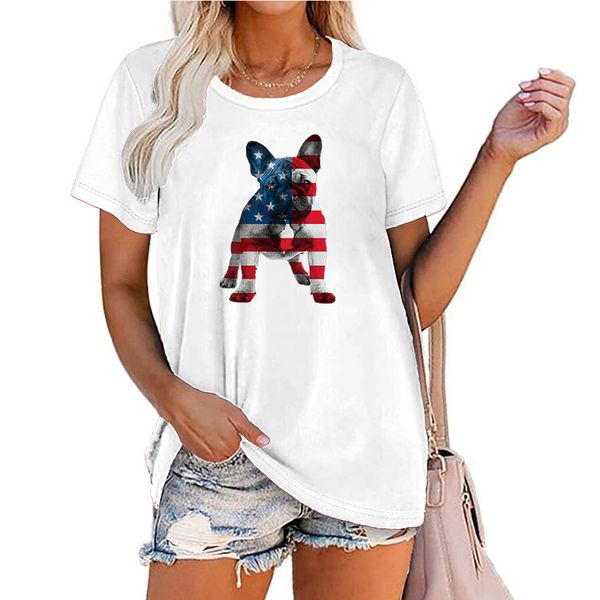 independence day t-shirt women's european size spot dog flag print short sleeve flag of the united states independence day short sleeve, White
independence day t-shirt women's european size spot dog flag print short sleeve flag of the united states independence day short sleeve, White
