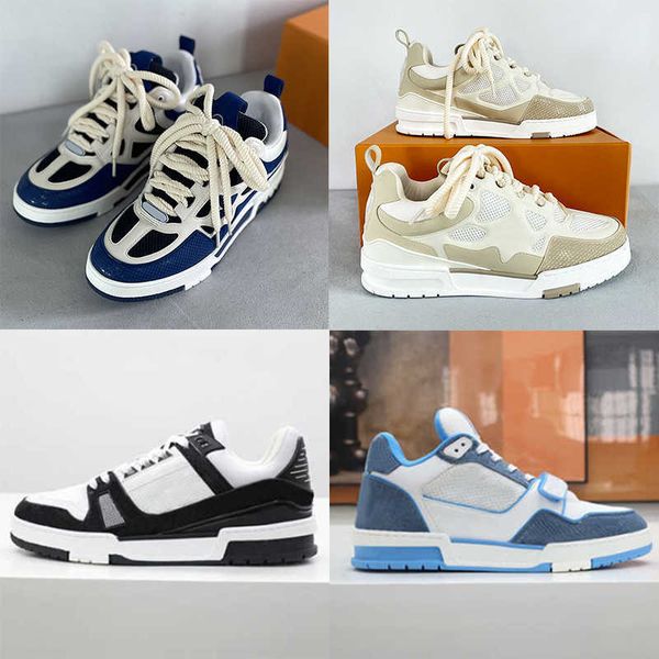 designer men trainer sneaker womens leather shoe printing embossed grained rubber runner trainers platform low sneakers casual shoes size 35, Black
designer men trainer sneaker womens leather shoe printing embossed grained rubber runner trainers platform low sneakers casual shoes size 35, Black