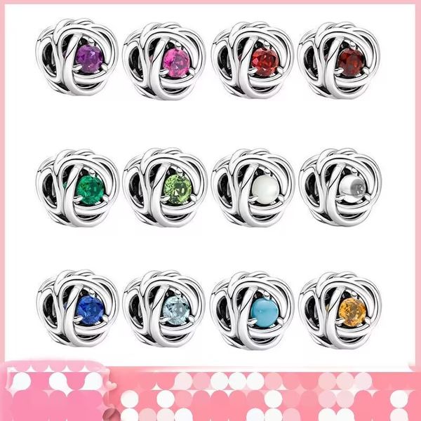 925 sterling silver eternal cycle pattern bead multicolor hollow for pandora bracelet diy string bead spherical loose beads, Black
925 sterling silver eternal cycle pattern bead multicolor hollow for pandora bracelet diy string bead spherical loose beads, Black