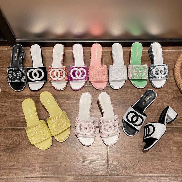 channel slippers 2023 summer thick sole slippers with thick heels for celebrity women's sandals and slipper, Black
channel slippers 2023 summer thick sole slippers with thick heels for celebrity women's sandals and slipper, Black