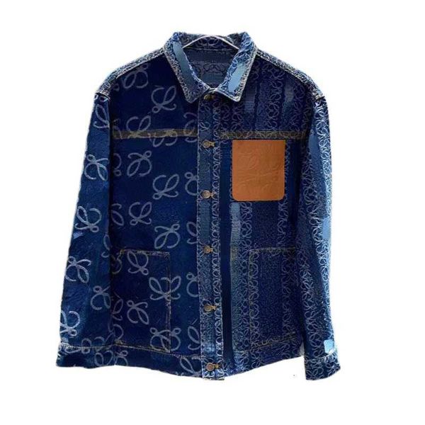 men's jackets designer luxury loe denim jacket mens embroidered lapel shirt men women casual loose cardigan coat ztd0, Black;brown
men's jackets designer luxury loe denim jacket mens embroidered lapel shirt men women casual loose cardigan coat ztd0, Black;brown
