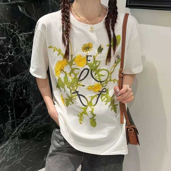 correct 2023 family chest flower embroidery print short sleeve loose versatile top, White
correct 2023 family chest flower embroidery print short sleeve loose versatile top, White
