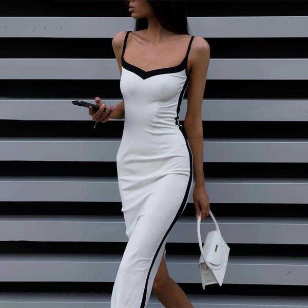 womens summer casual dresses selling arrival color contrast patchwork elegant slim strap dress wholesale, Black;gray
womens summer casual dresses selling arrival color contrast patchwork elegant slim strap dress wholesale, Black;gray