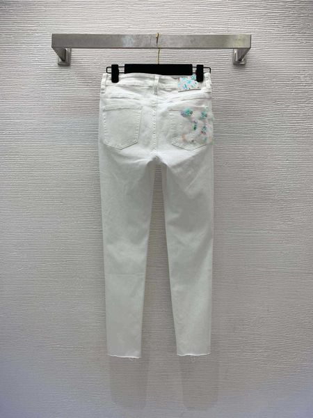 23ss womens pants denim jeans designer women jeans new back pocket beaded flower letter print high elastic feet cropped jeans women clothes, Blue
23ss womens pants denim jeans designer women jeans new back pocket beaded flower letter print high elastic feet cropped jeans women clothes, Blue