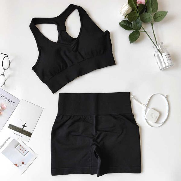women's tracksuits yoga set sports suit women bra crop high waist sport shorts sportswear gym, Gray
women's tracksuits yoga set sports suit women bra crop high waist sport shorts sportswear gym, Gray