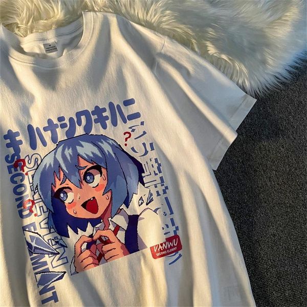 2022 summer cotton japan kanji girl anime t shirts harajuku fashion short sleeve tees large 3xl teens clothes y2k, White
2022 summer cotton japan kanji girl anime t shirts harajuku fashion short sleeve tees large 3xl teens clothes y2k, White