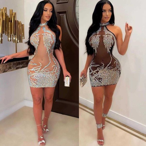 summer product womens clothes dress tight mesh rhinestone see through nightclub, Black;gray
summer product womens clothes dress tight mesh rhinestone see through nightclub, Black;gray