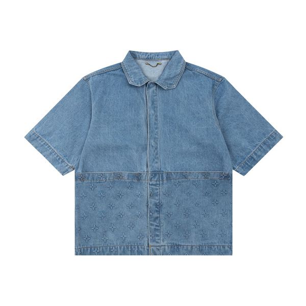 23ss new made in italy woman men's denim t-shirts high end classic jacquard short sleeve vacation summer fashion breathable casual stre, White;black
23ss new made in italy woman men's denim t-shirts high end classic jacquard short sleeve vacation summer fashion breathable casual stre, White;black