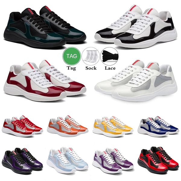 designer casual shoes america cup sneakers flat patent leather trainers mens sneakers nylon black mesh lace-up outdoor runner trainer sport
designer casual shoes america cup sneakers flat patent leather trainers mens sneakers nylon black mesh lace-up outdoor runner trainer sport