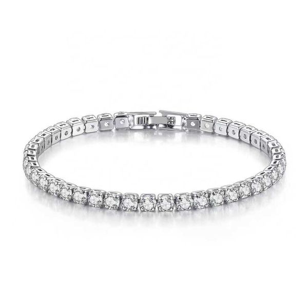 luxury custom diamond moissanite zircon bracelet women tennis, Silver
luxury custom diamond moissanite zircon bracelet women tennis, Silver