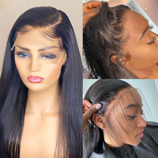 straight human hair lace front wigs 13x6 hd transparent lace front wig pre-plucked glueless 5x5 lace clsoure wig wig, Black;brown
straight human hair lace front wigs 13x6 hd transparent lace front wig pre-plucked glueless 5x5 lace clsoure wig wig, Black;brown