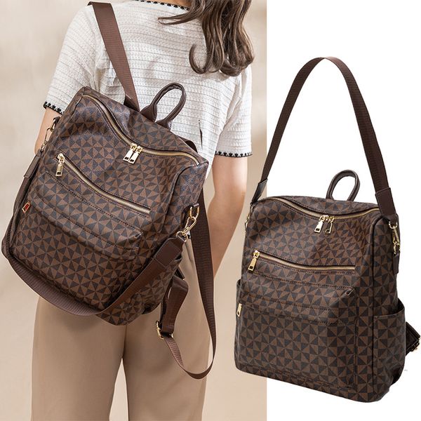 backpack women's 2023 new european and american fashion versatile printed travel bag simple large capacity student backpack
backpack women's 2023 new european and american fashion versatile printed travel bag simple large capacity student backpack