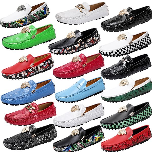 luxury brand designer men shoes high-quality pu leather crocodile print metal buckle decoration comfortable loafers anquet ceremonial shoes, Black
luxury brand designer men shoes high-quality pu leather crocodile print metal buckle decoration comfortable loafers anquet ceremonial shoes, Black