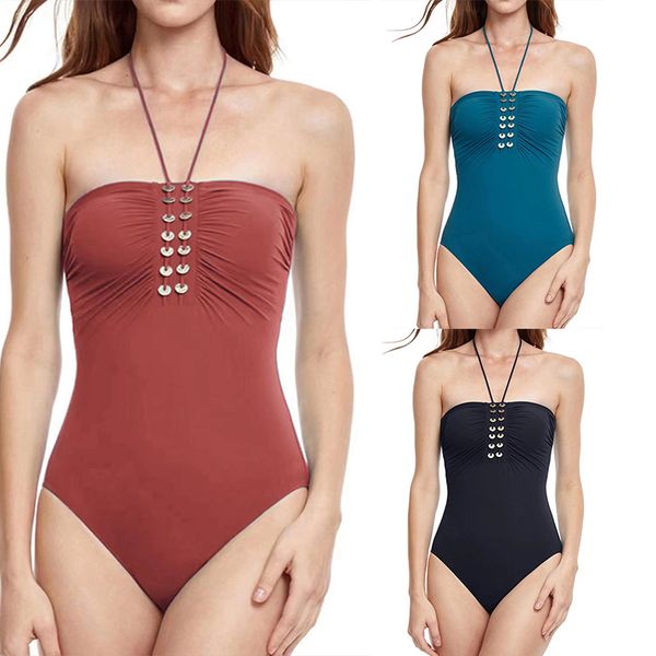 women's neckline one-piece swimsuit with european and american swimsuit bikini swimsuit beach wear, White;black
women's neckline one-piece swimsuit with european and american swimsuit bikini swimsuit beach wear, White;black