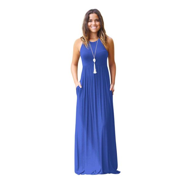 womens long dress spring summer wear casual vest sleeveless pocket, Black;gray
womens long dress spring summer wear casual vest sleeveless pocket, Black;gray