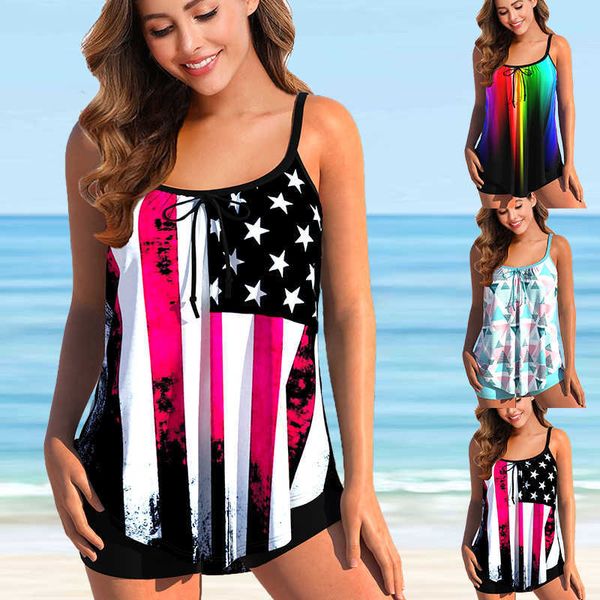 designer swimwear fashion women swim summer halter swimwear bathing suit two pieces american flag swimsuits womens tankinis vacation style b, White;black
designer swimwear fashion women swim summer halter swimwear bathing suit two pieces american flag swimsuits womens tankinis vacation style b, White;black