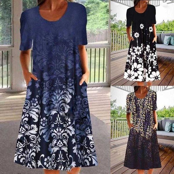 fashionable womens clothing dress digital printing u collar short sleeve loose, Black;gray
fashionable womens clothing dress digital printing u collar short sleeve loose, Black;gray