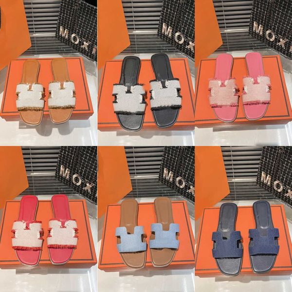 women beach h slippers classic flat sandals summer famous designer fashion chypre canvas tassels denim ladies brand slide female slider l ba, Black
women beach h slippers classic flat sandals summer famous designer fashion chypre canvas tassels denim ladies brand slide female slider l ba, Black