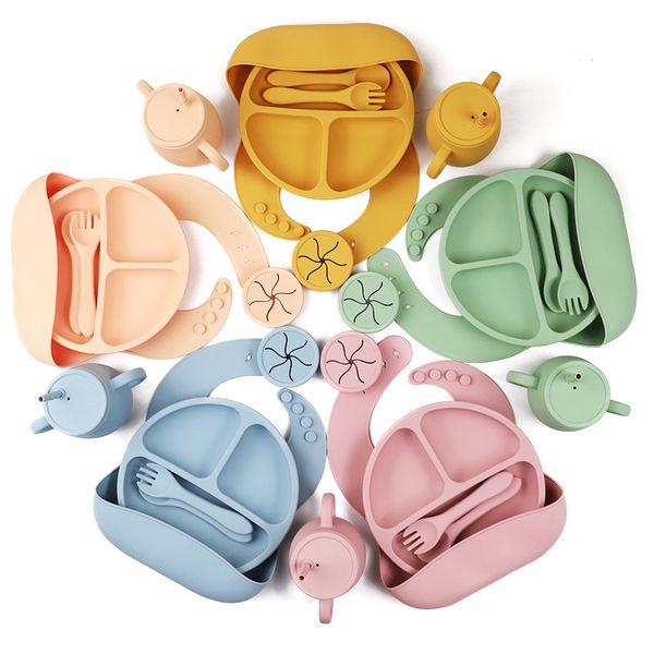 silicone tableware set full set children's dining plate partition plate baby bib baby dining plate supplementary food for mother and ba
silicone tableware set full set children's dining plate partition plate baby bib baby dining plate supplementary food for mother and ba