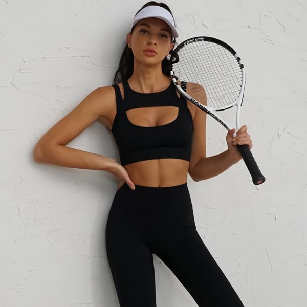 yoga clothing set tight solid color high-strength nude fitness clothing women gather shockproof beautiful back sports bra trousers
yoga clothing set tight solid color high-strength nude fitness clothing women gather shockproof beautiful back sports bra trousers