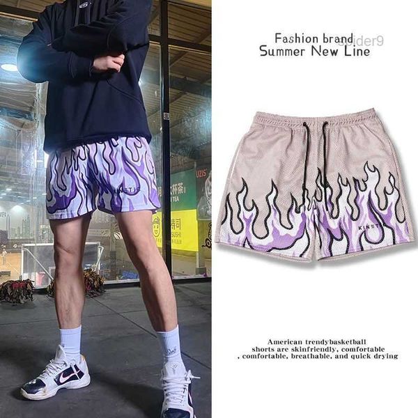 european trend flame branded shorts casual loose quarter pants with breathable and quick drying sports basketball training in style short lc, White;black
european trend flame branded shorts casual loose quarter pants with breathable and quick drying sports basketball training in style short lc, White;black