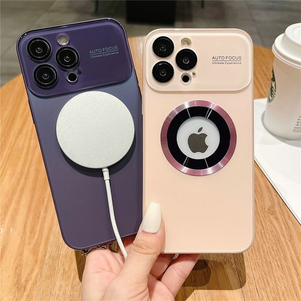 luxury glass lens camera protection case for iphone 14 pro max 13 12 11 logo hole for magsafe magnetic wireless charging cover
luxury glass lens camera protection case for iphone 14 pro max 13 12 11 logo hole for magsafe magnetic wireless charging cover